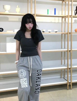 Mizo Lettering Long Pants