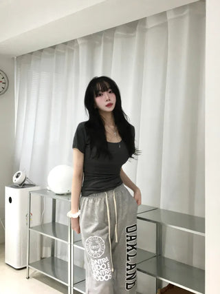 Mizo Lettering Long Pants
