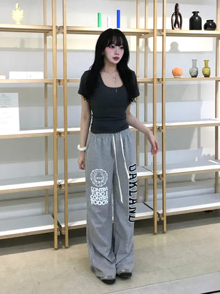 Mizo Lettering Long Pants