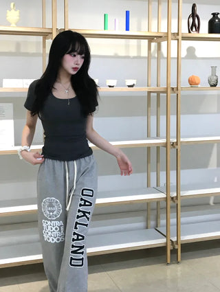 Mizo Lettering Long Pants