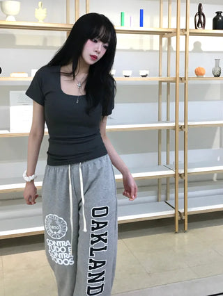 Mizo Lettering Long Pants