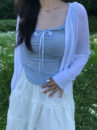 Pina Pastel Boucle Summer Cardigan