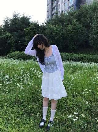 Pina Pastel Boucle Summer Cardigan