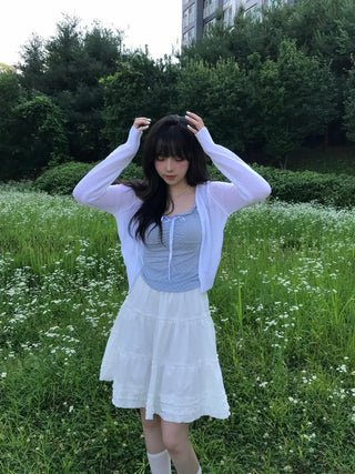 Pina Pastel Boucle Summer Cardigan
