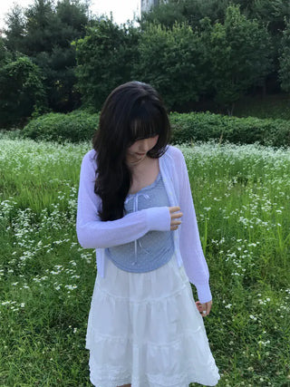 Pina Pastel Boucle Summer Cardigan