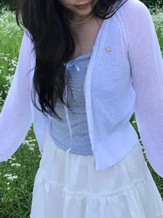 Pina Pastel Boucle Summer Cardigan