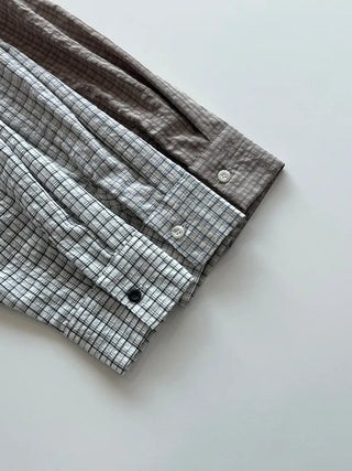 Wika Yeori Oversized Small Plaid Shirt