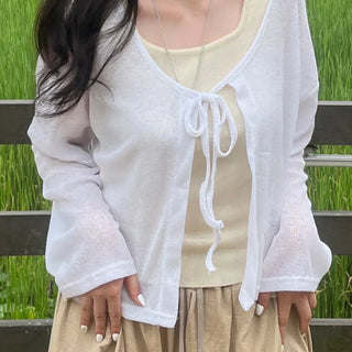 Loupe Summer Ribbon Cardigan