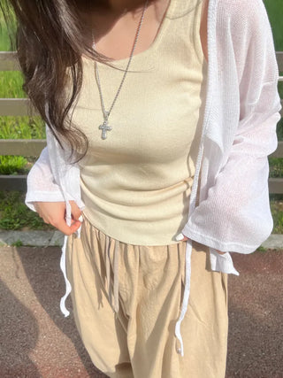 Loupe Summer Ribbon Cardigan