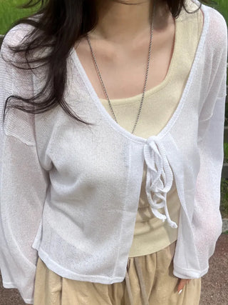 Loupe Summer Ribbon Cardigan