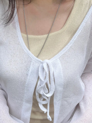 Loupe Summer Ribbon Cardigan