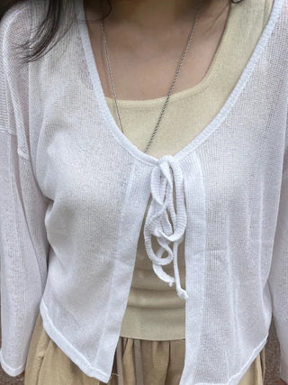 Loupe Summer Ribbon Cardigan
