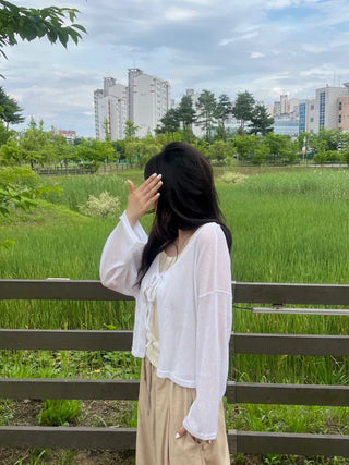 Loupe Summer Ribbon Cardigan
