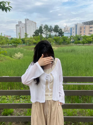 Loupe Summer Ribbon Cardigan