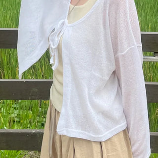 Loupe Summer Ribbon Cardigan