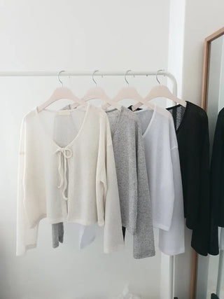 Loupe Summer Ribbon Cardigan