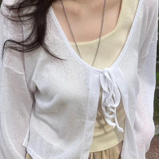 Loupe Summer Ribbon Cardigan