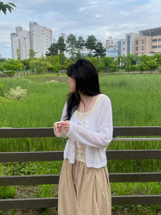 Loupe Summer Ribbon Cardigan