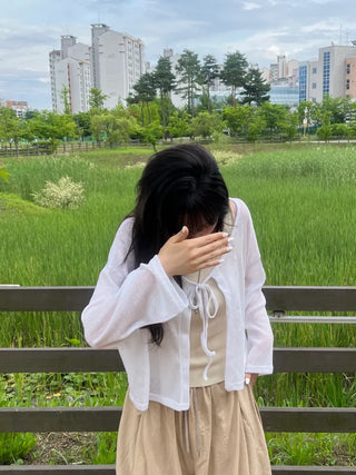 Loupe Summer Ribbon Cardigan