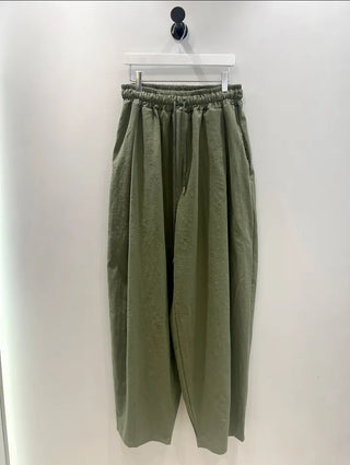 Joy Linen Elastic Waist Summer Balloon Fit Pants