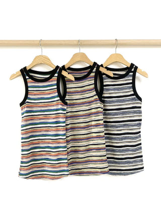 Ar Multi Stripe Halter Sleeveless