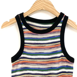 Ar Multi Stripe Halter Sleeveless