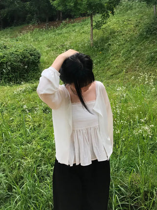 Pure Cotton Plain Long Sleeve Cardigan
