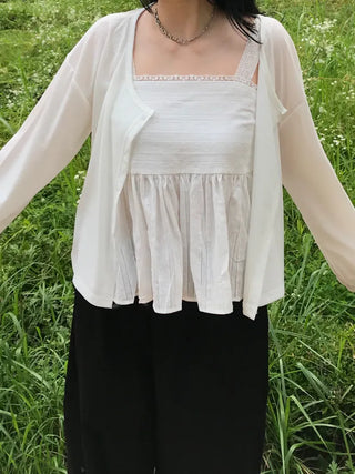 Pure Cotton Plain Long Sleeve Cardigan