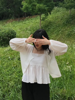 Pure Cotton Plain Long Sleeve Cardigan