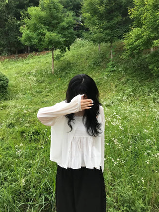 Pure Cotton Plain Long Sleeve Cardigan
