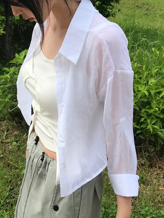 Pure Plain Linen Shirt
