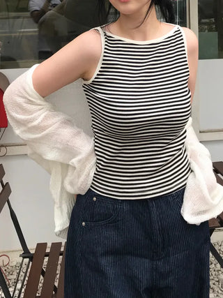 Non-button Summer See-through Long Sleeve Knit Cardigan