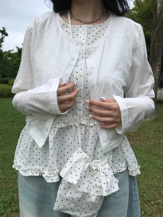 Summer Linen See-through Long Sleeve Cardigan