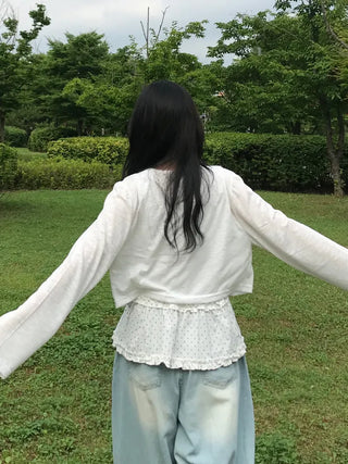 Summer Linen See-through Long Sleeve Cardigan