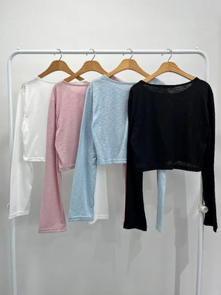 Summer Linen See-through Long Sleeve Cardigan