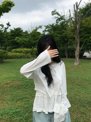 Summer Linen See-through Long Sleeve Cardigan