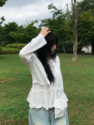 Summer Linen See-through Long Sleeve Cardigan
