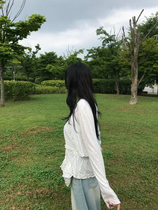 Summer Linen See-through Long Sleeve Cardigan