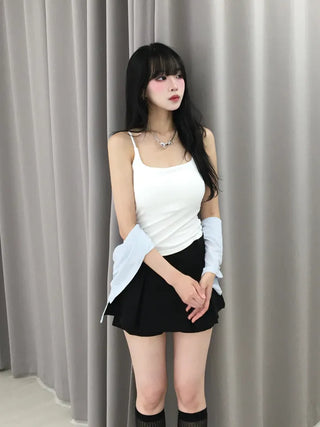 Minimal Geek Chic Pintuck Skirt