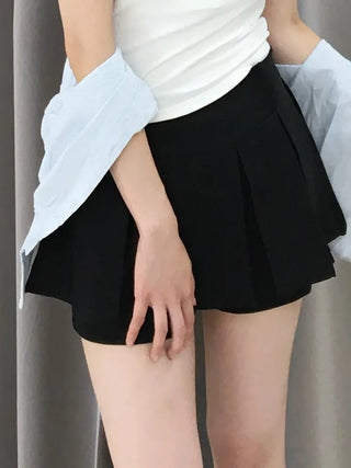 Minimal Geek Chic Pintuck Skirt