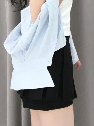 Minimal Geek Chic Pintuck Skirt