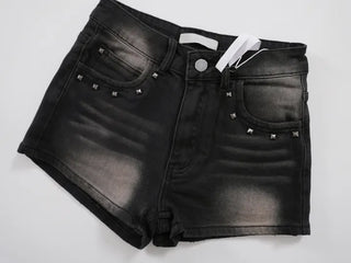 Boho Chic Unique Washed Denim Shorts