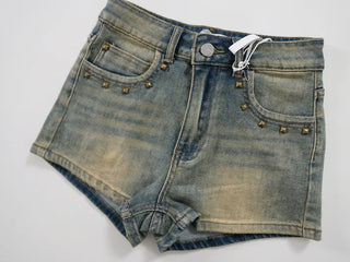 Boho Chic Unique Washed Denim Shorts