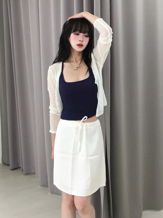 New Basic Sleeveless Square Neck Slim Fit