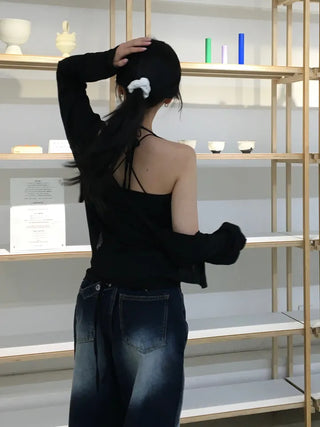 Moku Bokashi See-through Cardigan