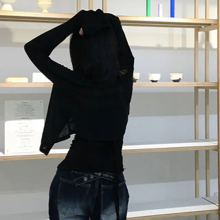 Moku Bokashi See-through Cardigan