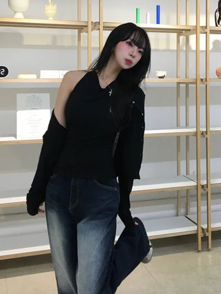 Moku Bokashi See-through Cardigan