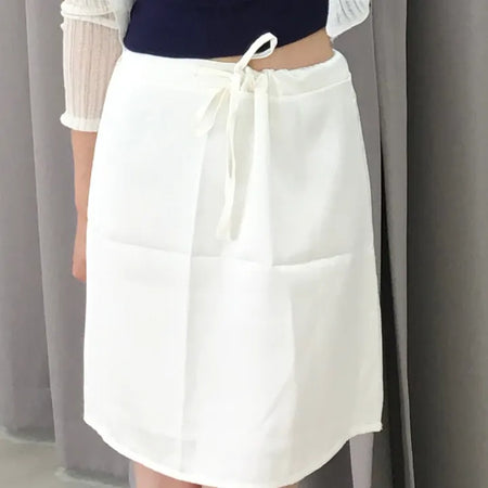 Sweet Satin Elastic Waist Midi Skirt