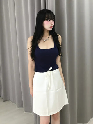 Sweet Satin Elastic Waist Midi Skirt