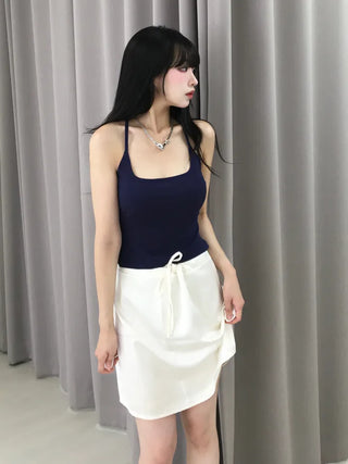 Sweet Satin Elastic Waist Midi Skirt